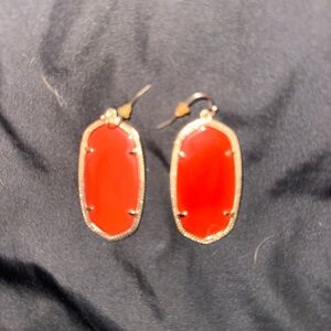 Bright red with gold